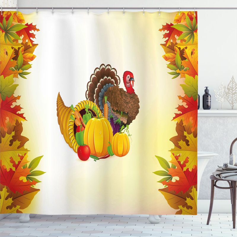 Shower Curtain with Hooks Included
