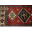 Tapis artisanal Kazak fabriqué à la main 4 x 5 avec motif symétrique