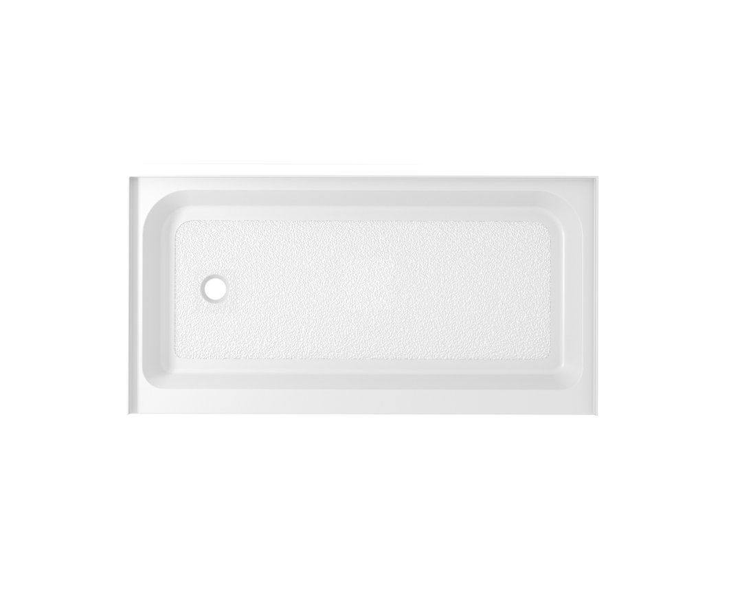 Laredo 60'' W 32'' D Rectangular Single Shower Base Elegant Home Living Drain 