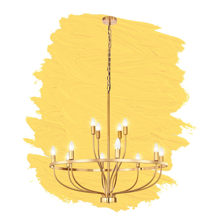 Classic flemish chandelier, 12+6+3 lamps, Shiny Brass finish, with eagle