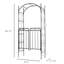 Tonnelle de jardin avec barrière Outsunny