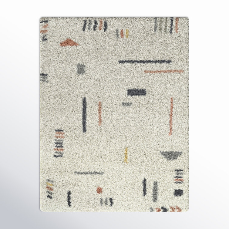 Morin Geometric Shag Area Rug