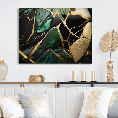 " Abstract Geode Green III "