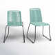 Camberlynn Powder Coated Steel Outdoor Stacking Dining Side Chair