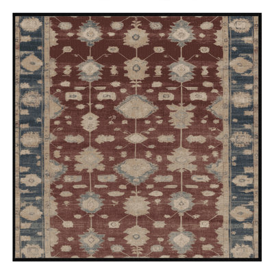 Tapis brun lavable à la machine