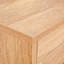 Armoire à chaussures multifonctionnelle en bois aggloméré minimaliste moderne et de couleur naturelle - s'adapte parfaitement aux intérieurs de style nordique et industriel, dimensions du produit: 34,6 x 13,7 x 43 po.