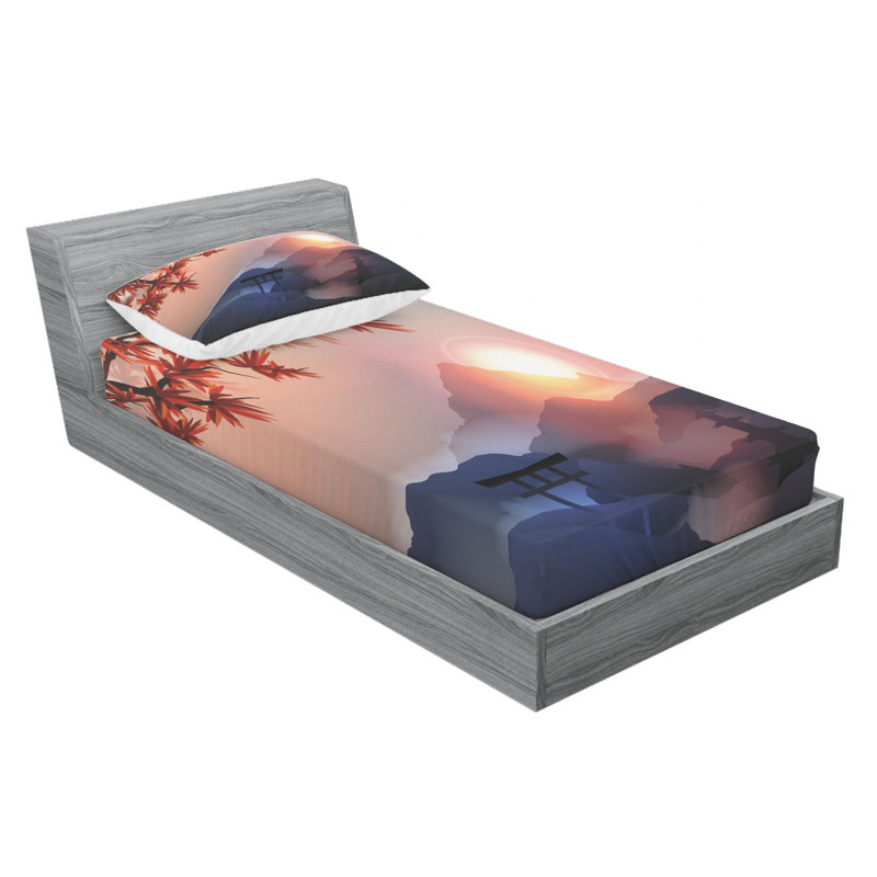 Microfiber Sheet Set, Twin Sheet Set with Fitted Sheet