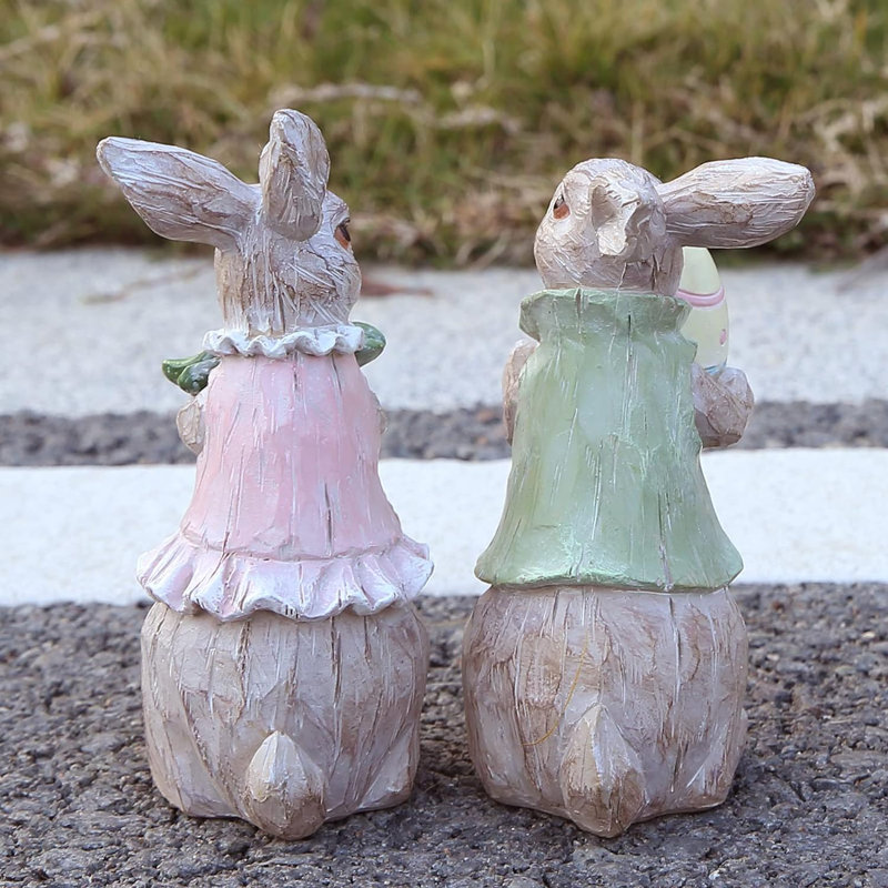 Lapin de Pâques, décorations de printemps, figurines de lapin