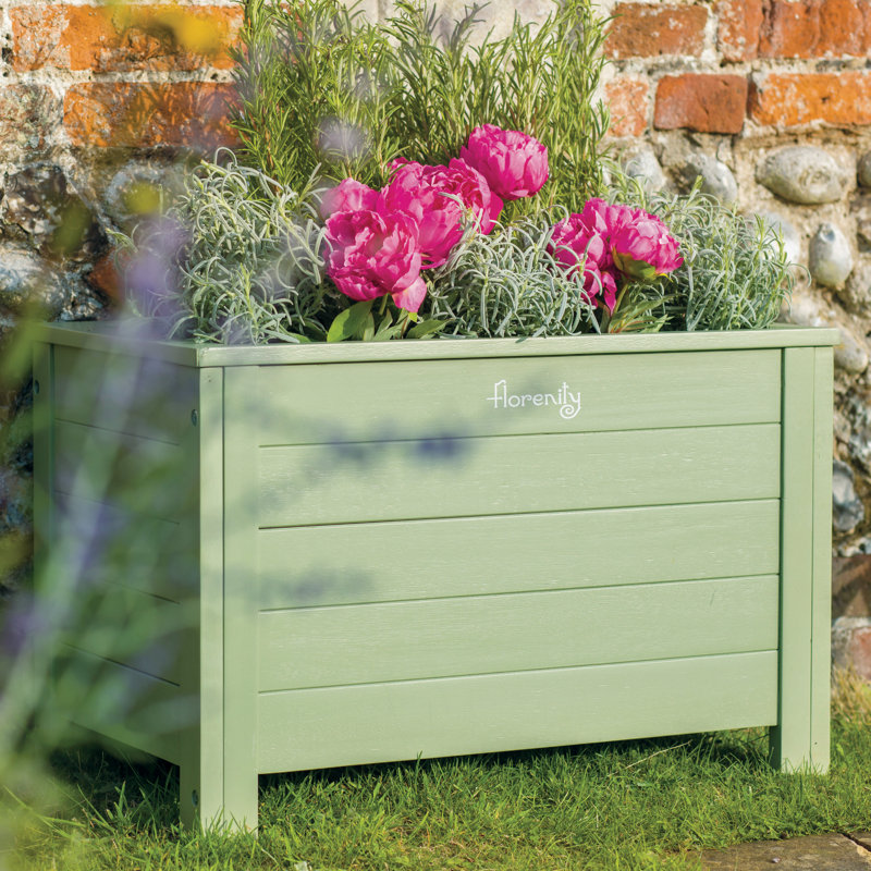 Osier Wood Planter Box, Teak