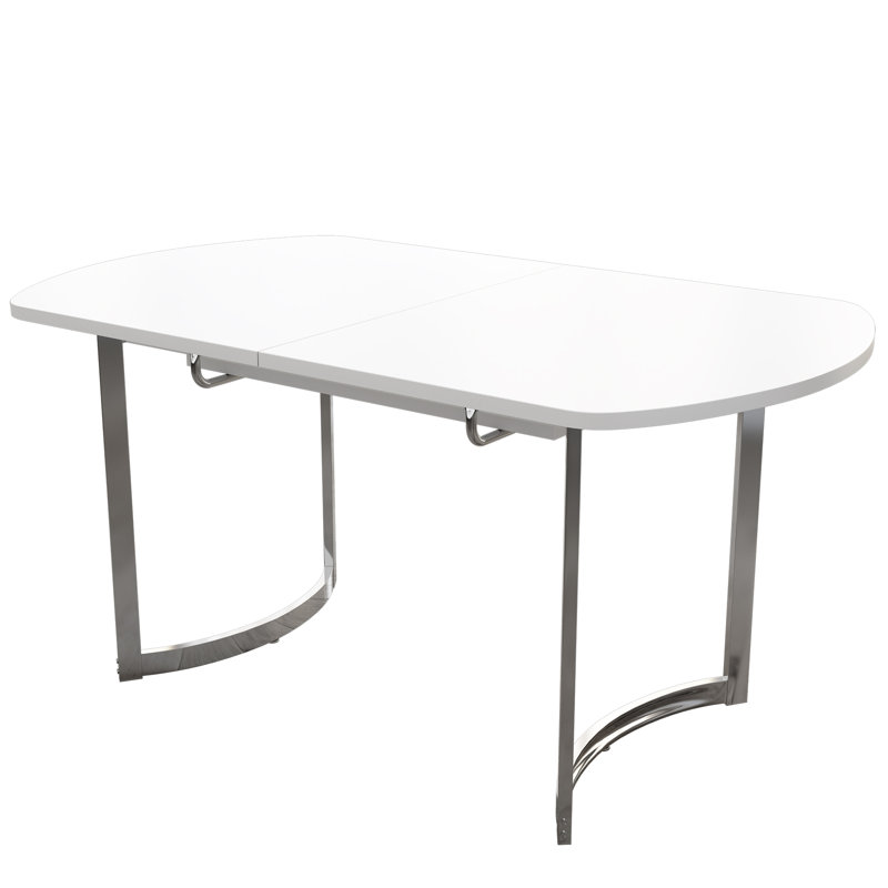 Dashonte Extendable Oval Metal Base Dining Table