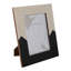 Cadres photo modernes à deux tons - Cadre photo décoratif avec motif géométrique ivoire et noir pour décoration murale, présentoir, style de salon ou de bureau - ivoire et noir-1584625061