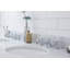 Ensemble de meuble-lavabo oval avec robinet et trop-plein Copeland Stone-899192011
