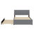 Upholstered Platform Bed With Trundle-1275679584