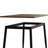 Modern Minimalist Wood Grain Tabletop Dining Table, Stylish Dining Table, Kitchen Dining Table, Sturdy And Durable, Easy To Assemble, Black Metal Leg Design, Suitable For 4-6 People, Suitable For Home-121494600