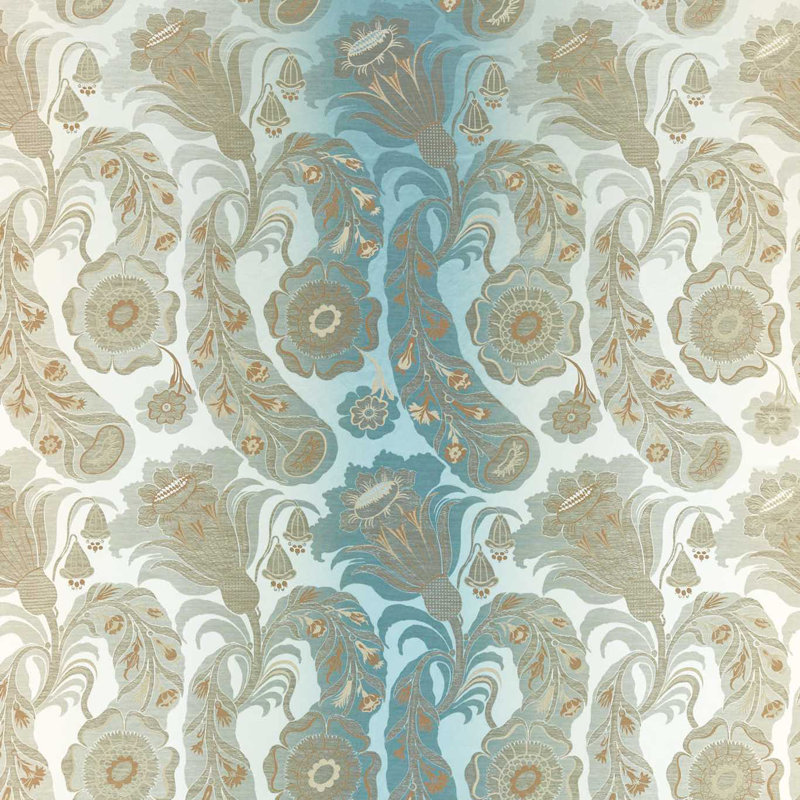 Sezincote Damask Fabric, La Seine
