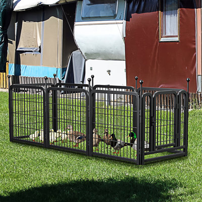Parc pour chien avec 8 panneaux et enclos pour chiots pour chien