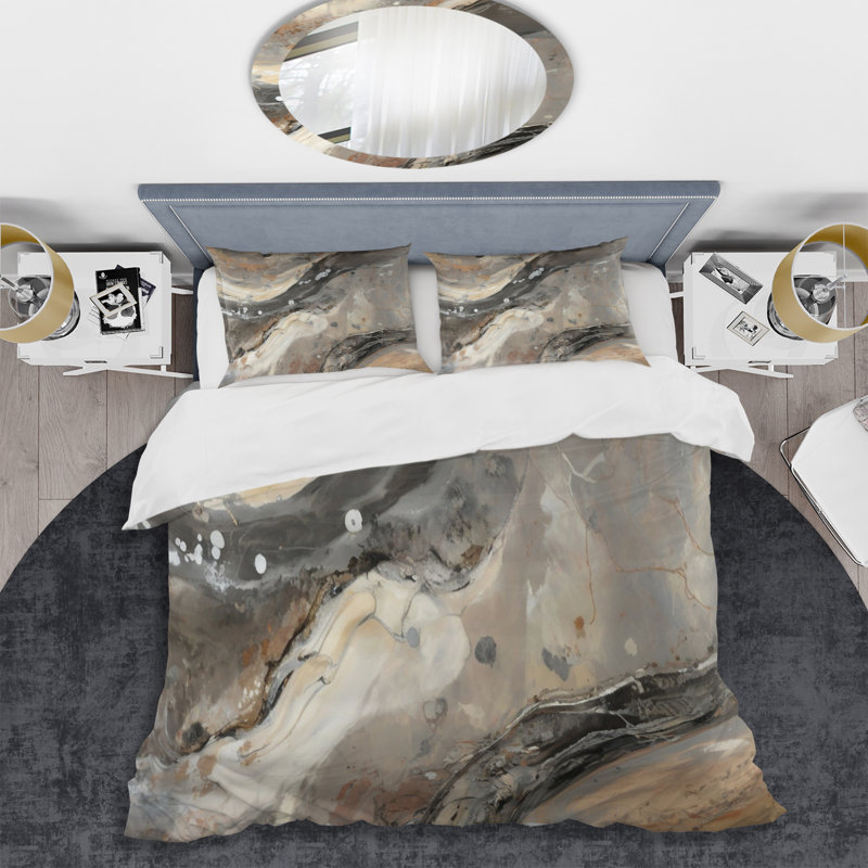 Ensemble de housse de couette en microfibre / polyester Morning Effervescence I Bedding