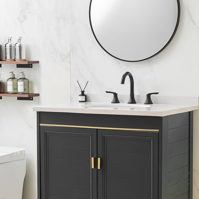 Black Bathroom Faucet 3 Hole