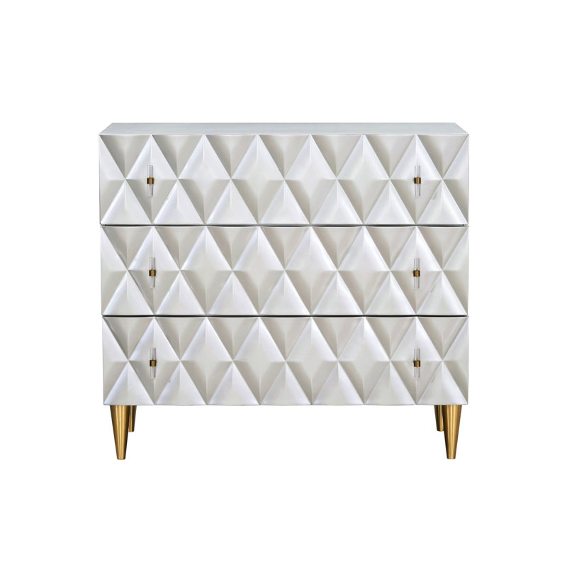 Armoire de rangement Metallic Silver and Champagne 3
