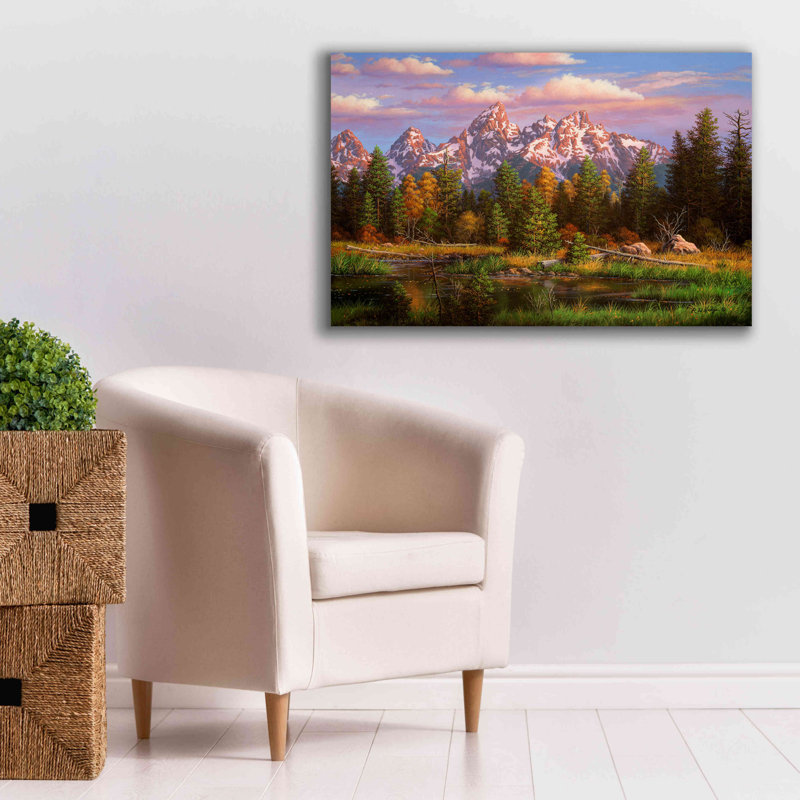 «Harmonious Retreat» par R. Hed, art mural sur toile, H 26 po x l 40 po x P 1,5 po