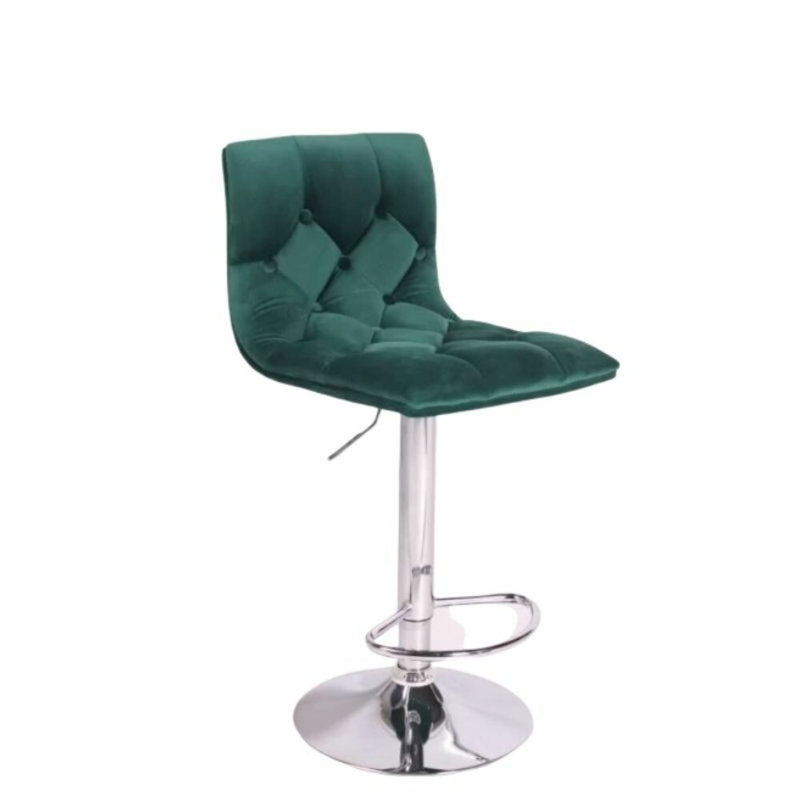Tabouret à hauteur ajustable Silvester, Vert