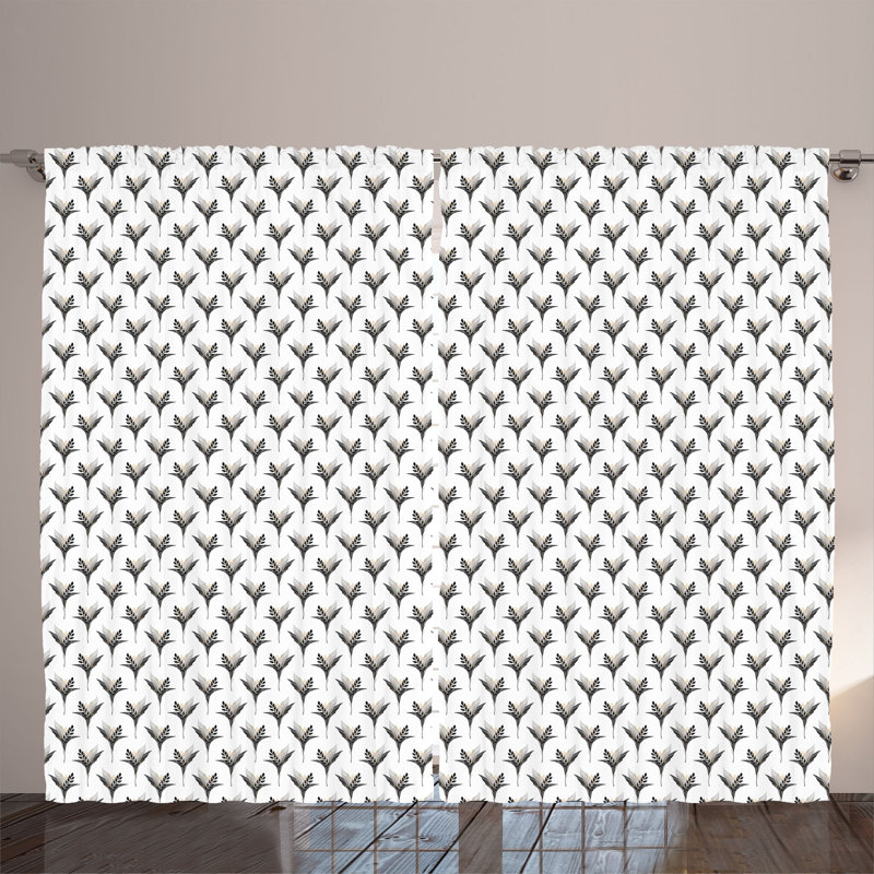 Semi Sheer Curtain Pair
