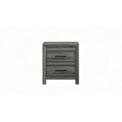 Table de chevet à 2 tiroirs en bois