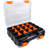 Adjustable Hardware Organizer Box, Removable Dividers Plastic Double Side Tools Screw Organizer for Nuts, Nails, Small Parts, Tools