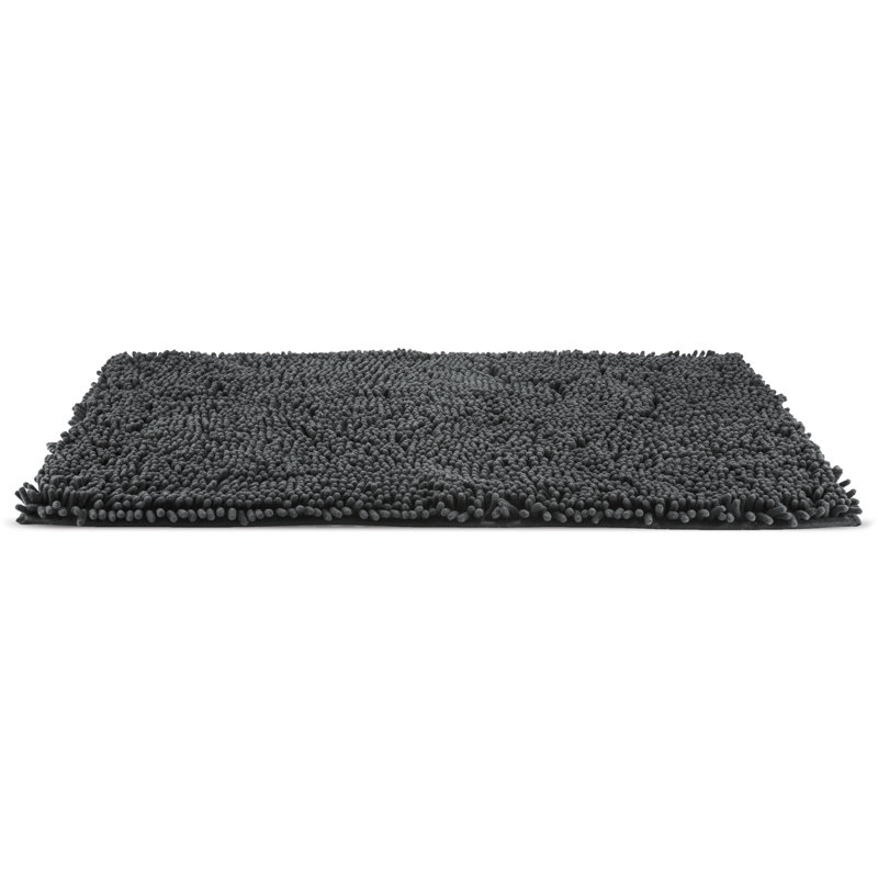 Charcoal Gray Medium Absorbent Pet Shammy Rug