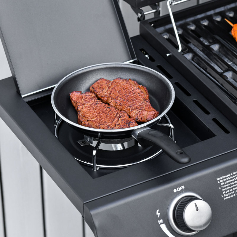 Chattahoochee Dakota Fields 6 - Burner Free Standing Liquid Propane 68000 BTU BTU Gas Grill with Side Burner and Cabinet