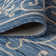 Hagerman Vintage Filigree Textured Weave Navy/Gray Indoor/Outdoor Rug