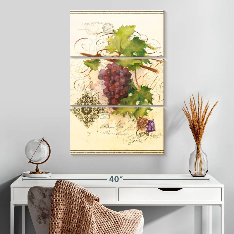 Cellier Yarlin raisins mauves, H 32 po x l 20 po