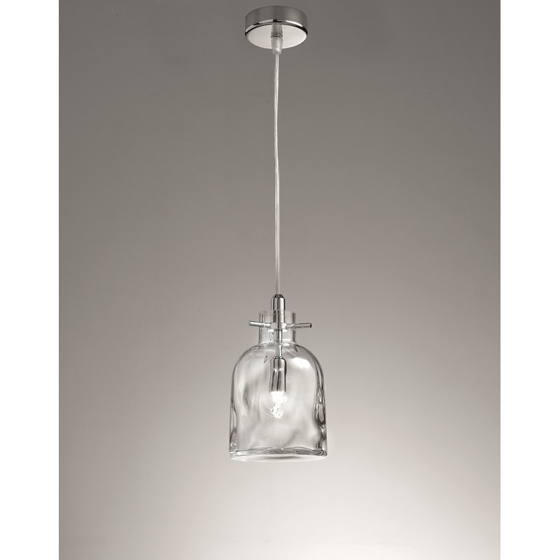 Bossa Nova 1 - Light Jar Pendant, Clear, 150cm H x 11cm W x 11cm D