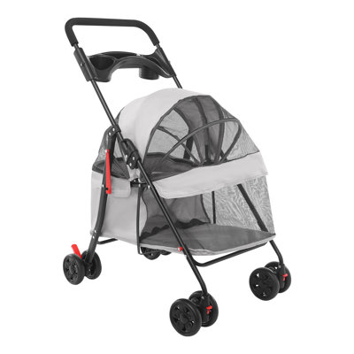 Poussette de voyage pliable pour animaux de compagnie