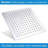 10" Square Rainfall & High Pressure Stainless Steel Bath Shower Head-118534764