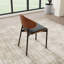 Ensemble de salle à manger 11 pièces avec chaises rembourrées en cuir noir / blanc-1097441525-1097441520