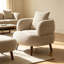 Fauteuil demi-tonneau 36 po avec coussin et repose-pieds 36 po Nordic Chenille-1363873088