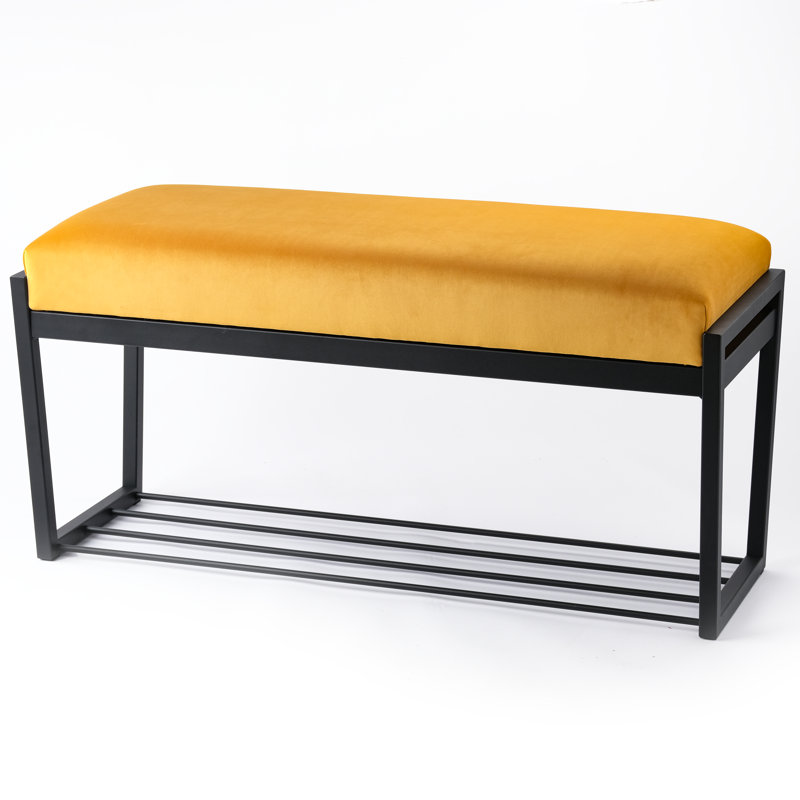 Gaetanino Velvet Upholstered Storage Bench, H40 x W100 x D30cm