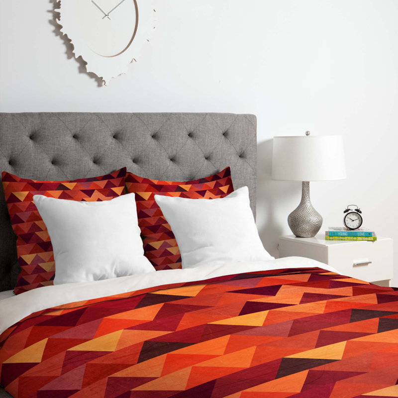 Iveta Abolina Polyester Geometric Shapes Duvet Cover, Twin/Twin XL Duvet Cover + 1 Standard Sham