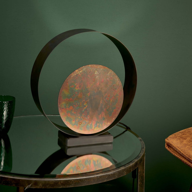 Infinity Metal Novelty Lamp, Bronze