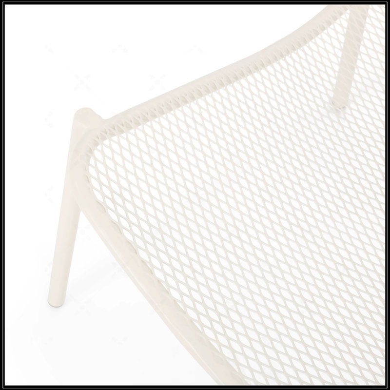 Chaise empilable confortable pour des moments de détente estivaux, Blanc mat