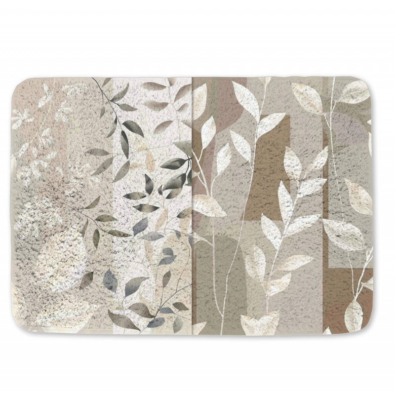 Chyene Microfiber / Microsuede Non-Slip Bath Mat, 17" W x 24" L