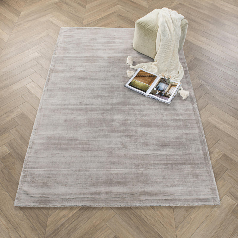 Tapis tissé à plat Lowesdale, Rectangle de 5 pi x 8 pi, Gris colombe
