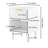 22.83 Inch High White Modern Bedside Table, Single Drawer Open Shelf With Gold Accent Handle