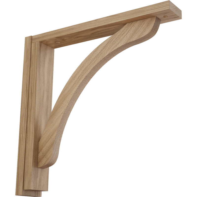 Support en bois Reece, Chêne rouge, H 14,25 po x l 2,5 po x P 14,75 po