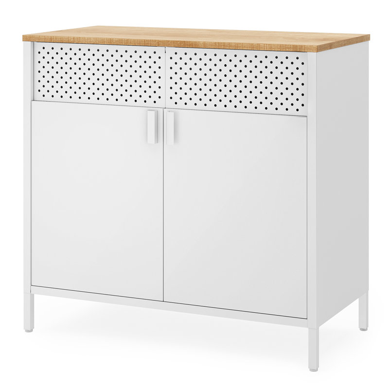 Storage Sideboard,steel Frame, White