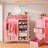 Jeremyiah 5 Drawers Dresser With Charging Station & LED Lights,Storage Shelves-2112379260
