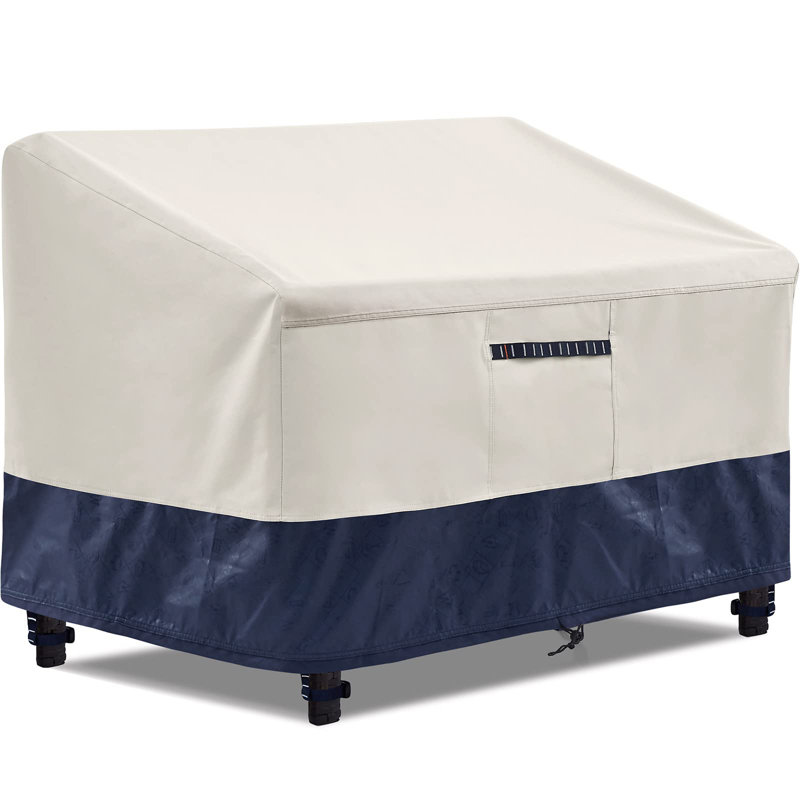 Housse respirante pour canapé de patio, H 32 po x l 90 po x P 34 po
