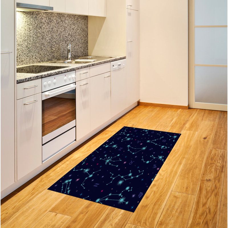 Astrology High Density Long Fiber Poly Threads Decorative Area Rug Carpet, Rectangle 2'7" x 5'