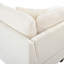 Canapé modulaire rembourré U-Style avec repose-pieds de rangement amovible, 2 porte-gobelets cachés, canapé modulaire pour appartement de salon (5 places)
